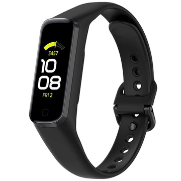 Sportowy pasek gumowy soft Alogy strap do Samsung Galaxy Fit 2 SM-R220 Czarny
