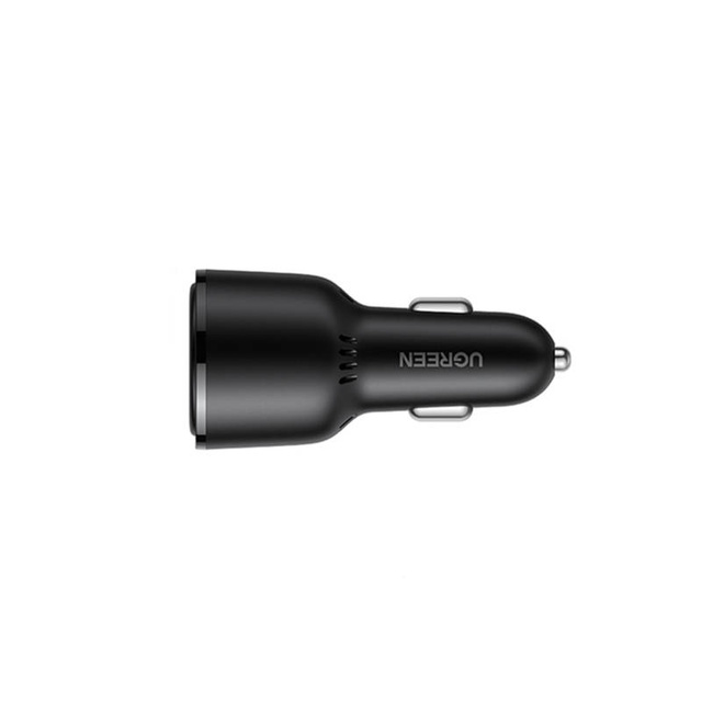 UGREEN CD239 car charger, USB, 2x USB-C, PD, 69W (black)