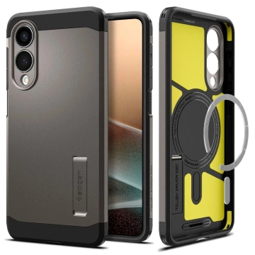Чохол Spigen Tough Armor Mag для Samsung Galaxy S25 Edge сіро-чорний