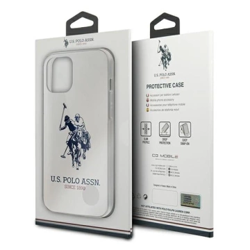 US Polo USHCP12MTPUHRWH iPhone 12/12 Pro 6,1" bielo/biele lesklé veľké logo