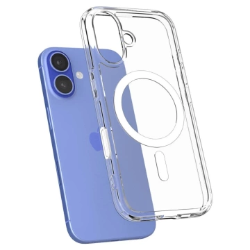 Pouzdro Spigen Ultra Hybrid „T“ MagSafe pro iPhone 16 bílé