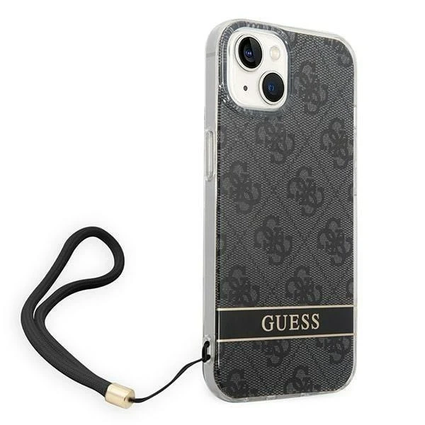 Etui Guess GUOHCP14MH4STK для Apple iPhone 14 Plus 6,7" чорний/чорний твердий чохол 4G Print Strap