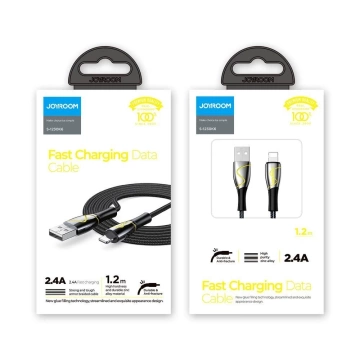 Joyroom Mermaid Serie Kabel USB - Lightning 2,4A 1,2m schwarz (S-1230K6)