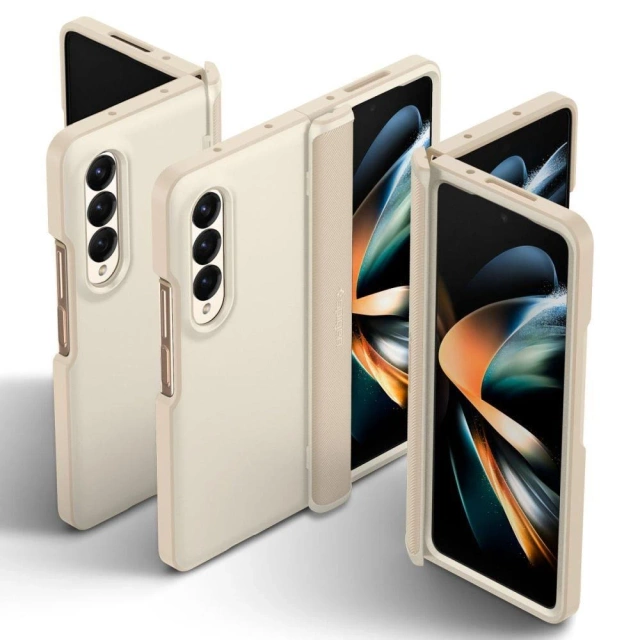 Чохол для телефону Spigen Slim Armor Pro для Samsung Galaxy Z Fold 4 Pearl Ivory