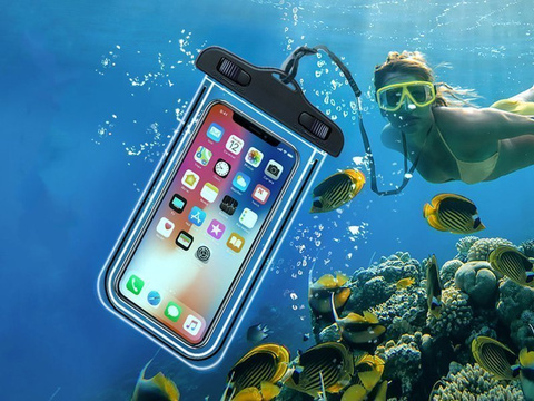 Alogy x2 waterproof case universal waterproof IPX8 up to 6.5" Black