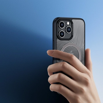 Броньований чохол для iPhone 15 Pro Max з MagSafe Dux Ducis Aimo Mag - чорний