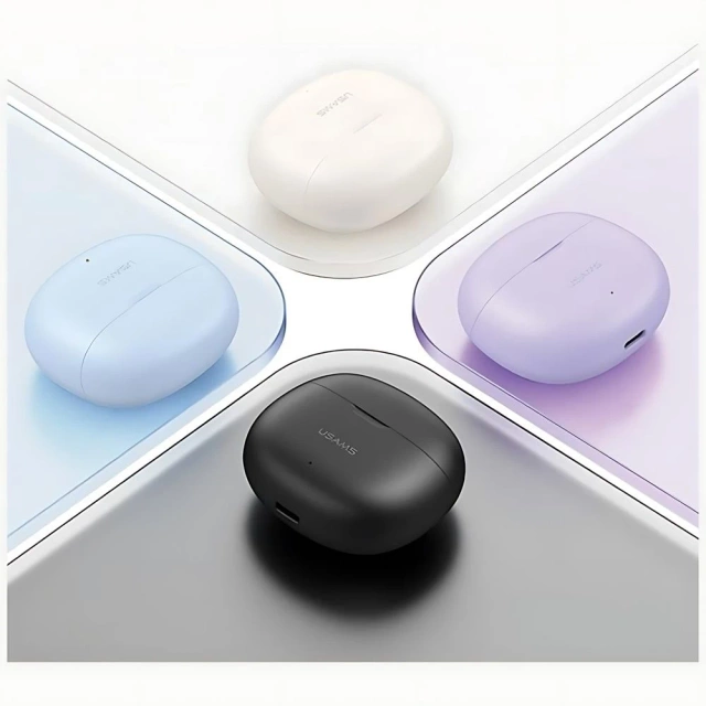 Słuchawki Bluetooth Usams YO17 Rhymbo Series Douszne Białe