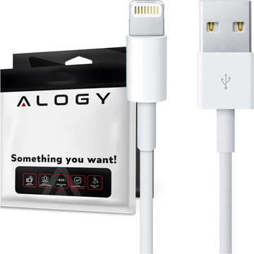 100cm Alogy kabel USB to Lightning White kabel