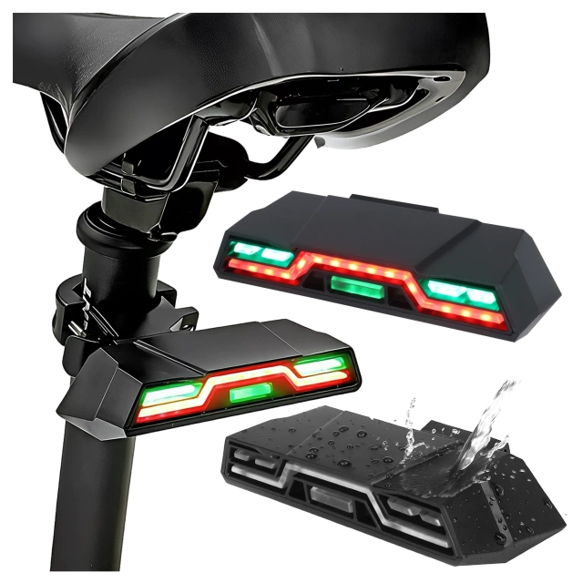 Zadní světlo na kolo Alogy TrailFlash R6, LED světlo, 6 režimů blikání, vodotěsné