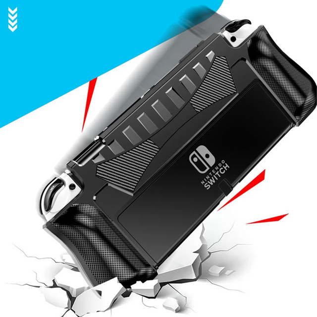Чохол для Nintendo Switch OLED Корпус чохол посилена накладка Alogy Black