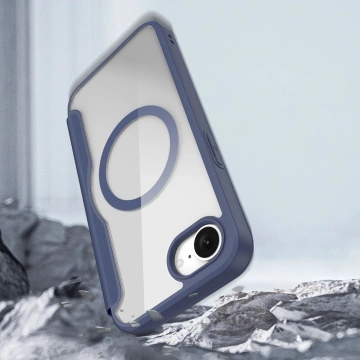 Puzdro Dux Ducis Skin X Pro pre iPhone 16e s MagSafe – modré