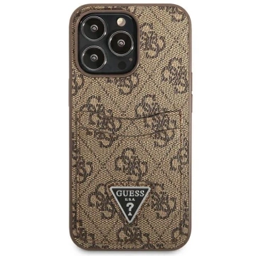 Etui Guess GUHCP13LP4TPW для iPhone 13 Pro / 13 6,1" Hardcase 4G Triangle Logo Card Slot
