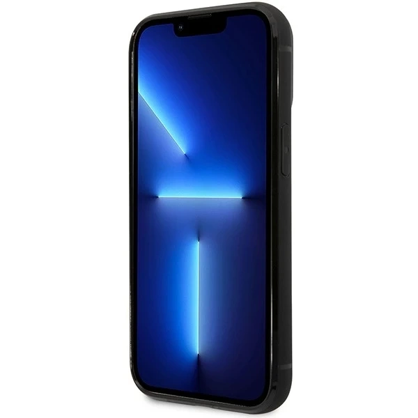 BMW BMHCP14X22RSEPK Handyhülle für Apple iPhone 14 Pro Max 6.7" schwarz/schwarz Leder Kartenfach