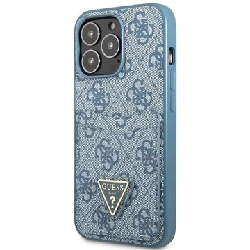 Etui Guess GUHCP13LP4TPB do iPhone 13 Pro / 13 6,1" pevné puzdro 4G slot na karty s trojuholníkom