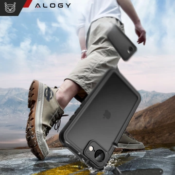 Водонепроникний чохол для Apple iPhone 16e Alogy HydroArmor™ IP68 із прозорою задньою панеллю, що забезпечує захист на 360 градусів