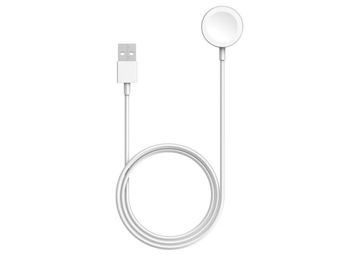 Nabíjecí kabel pro Apple Watch 7, 6, 5, 4, 3, 2, 1, 1m bílý