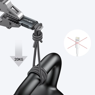 Acefast kábel MFI USB - Lightning 1,2m, 2,4A szary (C1-02 deep space gray)