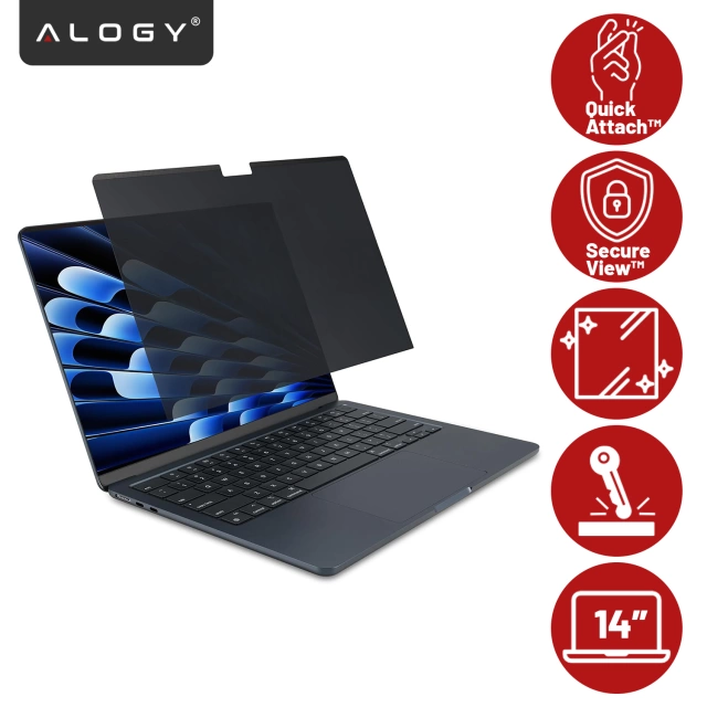 Laptop Sleeve, MacBook Air Pro 13.3" Alogy Hard Foam Bag Protective Case for 13-14" Laptops Black