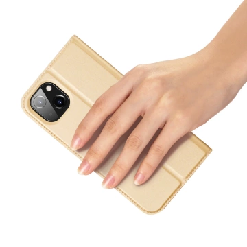 Dux Ducis Skin Pro Holster Flip Cover pro iPhone 14 Plus zlatý
