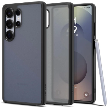 Pouzdro Spigen Ultra Hybrid pro Samsung Galaxy S25 Ultra, mrazuvzdorné, černé