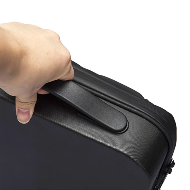 Bange Diebstahlsicherer, wasserdichter Rucksack für 15,6"-Laptops, ideal für Stadtreisen, 46 x 31 x 8 cm, für Arbeit und Flugreisen, für Damen und Herren, mit USB-Anschluss und Zahlenschloss, Schwarz