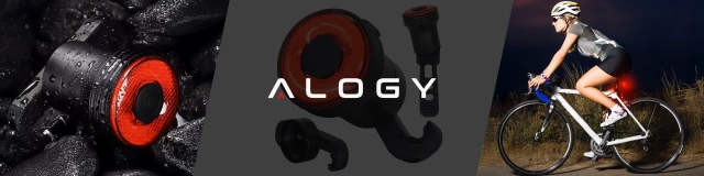 Bicycle rear light for the rear of the bike LED lighting rear light red aluminum waterproof IPX4 50lm Alogy