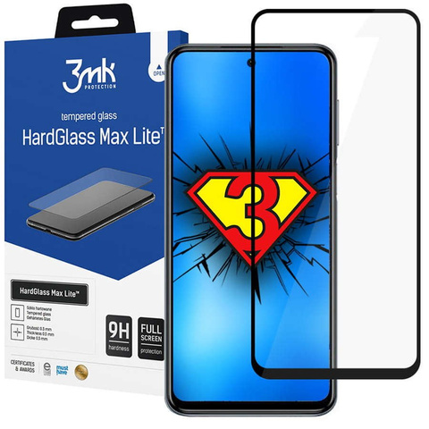 Szkło hartowane 3mk HardGlass Max Lite do Xiaomi Redmi Note 10 Pro Black