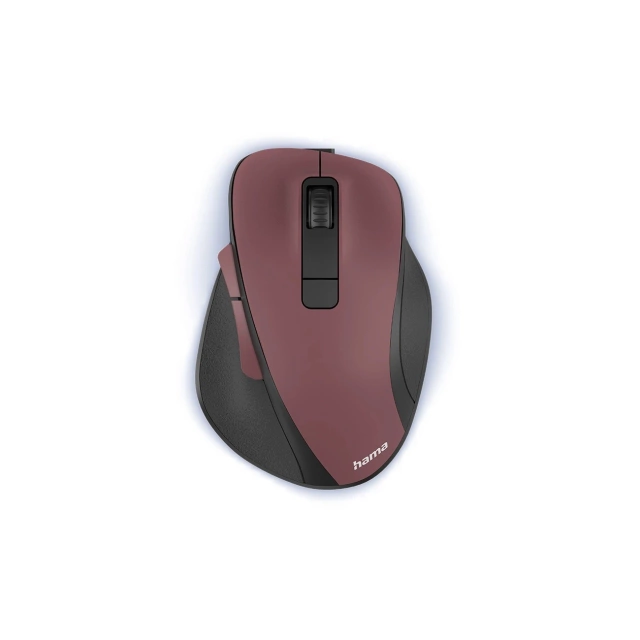 Hama MW-500 V2 Wireless Mouse with Battery - Burgundy