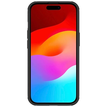 Vystužené puzdro Nillkin Super Frosted Shield Pro pre iPhone 15 - čierne