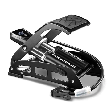 Rockbros 42430001001 nožná pumpa s displejom - čierna