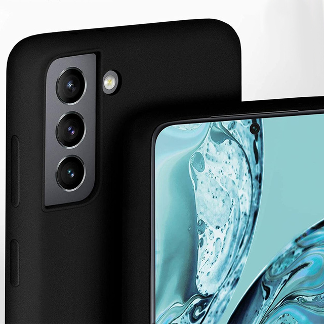 Matné puzdro 3mk Matt Phone Resistant Case pre Samsung Galaxy S21 FE 5G čierne