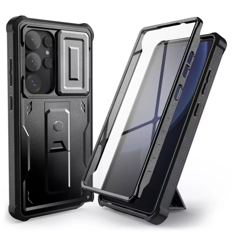 Samsung Galaxy S25 Ultra Case Protective Case Tech-Protect Kevlar Cam Black