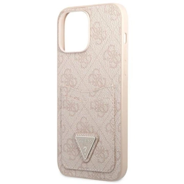 Etui Guess GUHCP13XP4TPP pro iPhone 13 Pro Max 6,7" pevný kryt 4G slot na karty s trojúhelníkovým logem