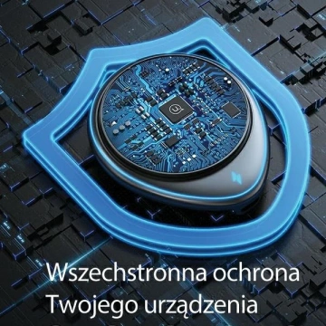Uchwyt Indukcyjny 15W USAMS US-CD222 do Kratki Wentylacyjnej Czarny