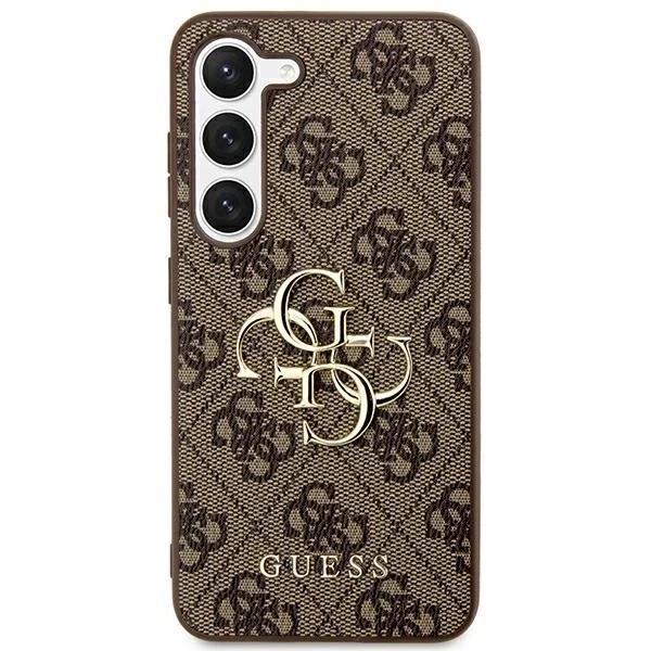 Чохол Guess GUHCS24S4GMGBR для Samsung Galaxy S24 S921 коричневий/коричневий hardcase 4G Big Metal Logo