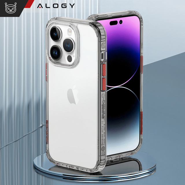Alogy Protective Case Ochranný kryt pro Apple iPhone 14 Pro Black and Clear Glass