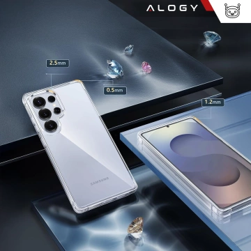 Etui do Samsung Galaxy S25 Ultra obudowa ochronna na telefon Alogy HybridShield™️ Case Przezroczyste