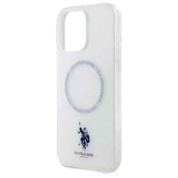 US Polo USHMP16LHOCLDPW iPhone 16 Pro 6,3" bílá/bílá IML Ring MagSafe