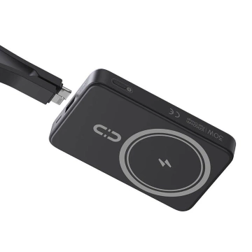 Зовнішній акумулятор Romoss WMS10 10000mAh 30W, чорний – магнітна та швидка зарядка