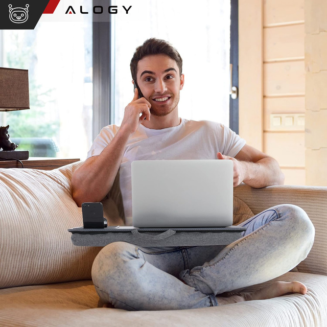 Stojan na stůl na notebook držák telefonu podložka pod myš do postele Alogy přenosný psací stůl s polštáři