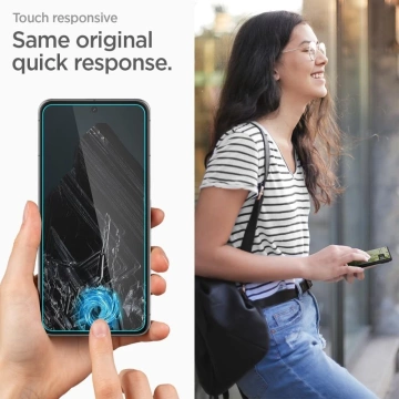 Spigen Alm Glas.tR 2-balenie tvrdeného skla pre Google Pixel 8 Pro Clear