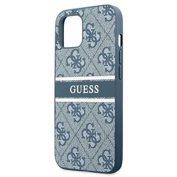 Guess GUHCP13S4GDBL 13 mini 5,4" niebieski/modré pevné pouzdro 4G Stripe