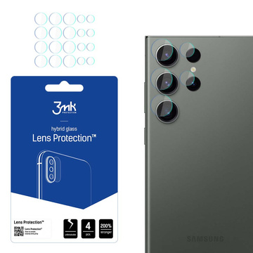 Glass Camera Protector x4 3mk ochrana objektivu pro Samsung Galaxy S23 Ultra