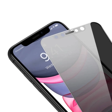 Tvrzené sklo s 0,3mm soukromým filtrem Baseus pro iPhone 11/XR