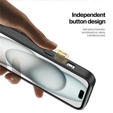 Puzdro DUX DUCIS Rafi II Mag - puzdro na zadný kryt so stojanom, kompatibilné s MagSafe pre iPhone 15 Plus