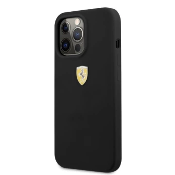 Ferrari iPhone Phone 13 Pro / 13 6,1" puzdro čierne/čierne pevné silikónové puzdro MagSafe