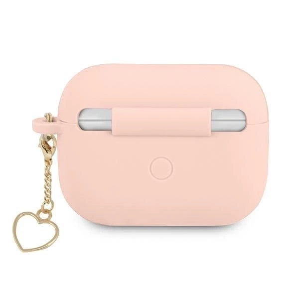 Чохол Guess GUAPLSCHSP AirPods Pro рожевий / Pink Silicone Charm Collection