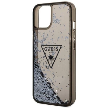 Etui Guess GUHCP14SLFCTPK für Apple iPhone 14 6,1" Czarny/Black Hardcase Liquid Glitter Palm Collection