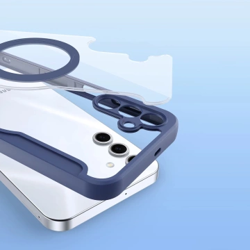 Puzdro MagSafe pre Samsung Galaxy S25 Dux Ducis Skin X Pro modré
