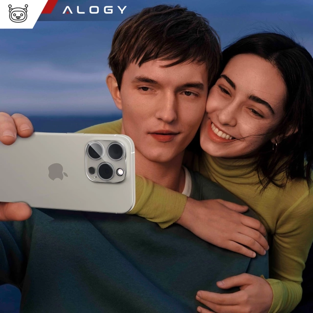 2x sklo objektívu fotoaparátu pre Apple iPhone 16 Pro / 16 Pro Max Alogy Lens Protector Pro Transparent